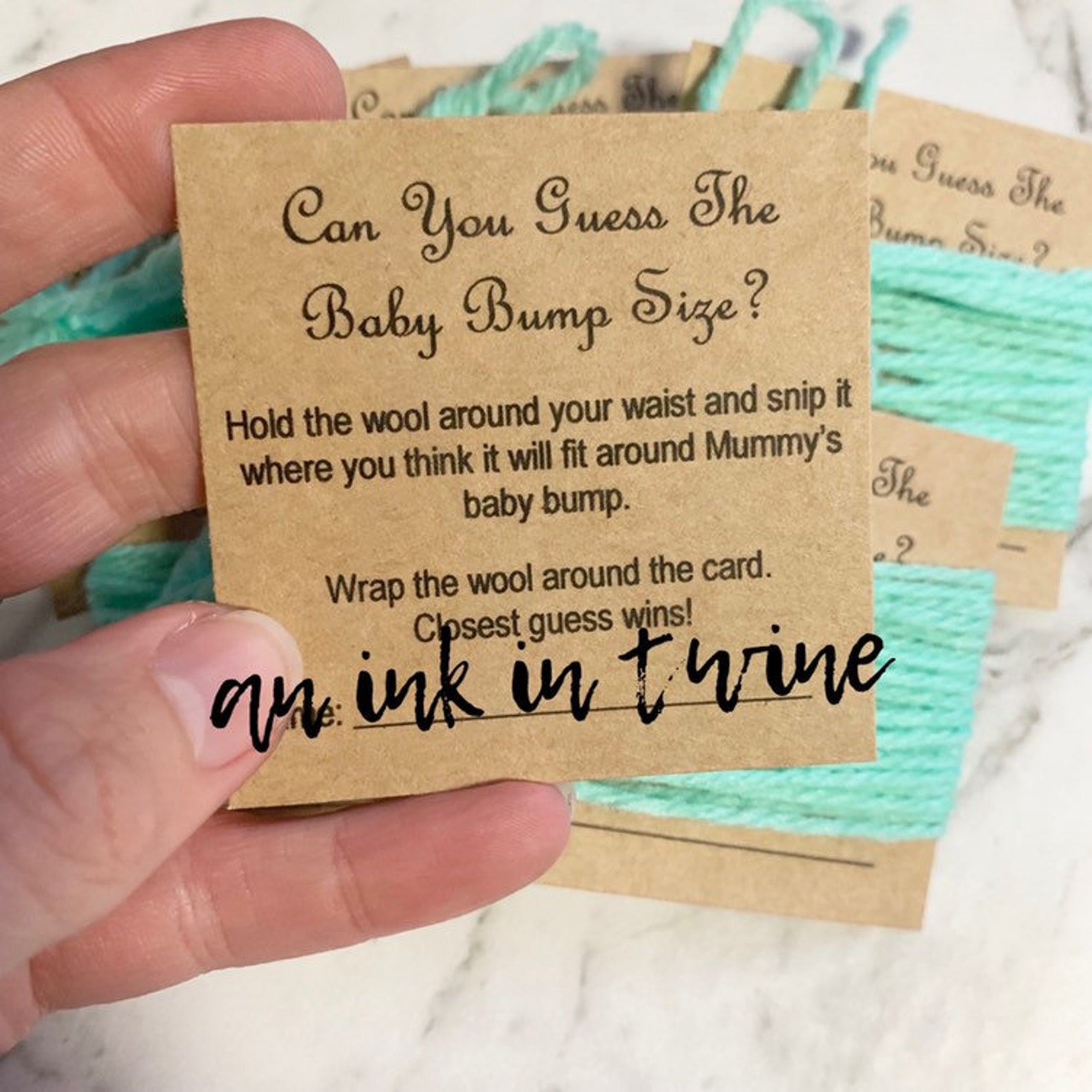 Baby shower guess cards Clearance