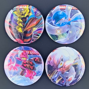 PKMN Sword & Shield Lost Origin Pack Wrapper Buttons/Pins (2.25&quot;)