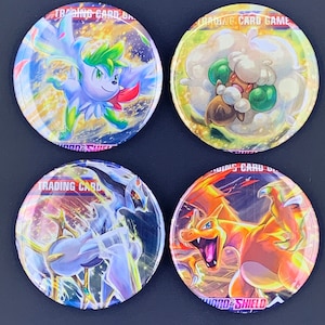 PKMN Schwert & Schild Brilliant Stars Pack Wrapper Buttons/Pins (2.25&quot;)