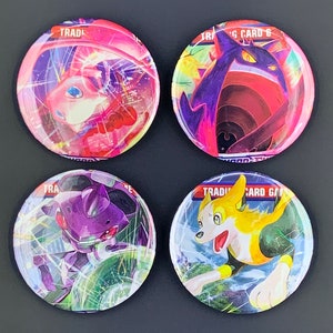 PKMN Sword & Shield Fusion Strike Pack Wrapper Buttons/Pins (2.25&quot;)