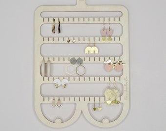 Soporte para pendientes Boobies - Organizador de exhibición de joyas de madera