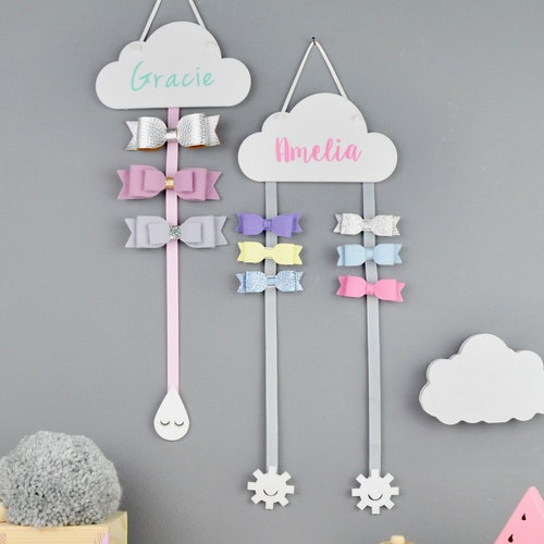 Hair bow organiser Bow organiser Hair bow holder personalised