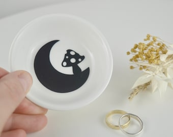 Mini Ring Dish - Enchanted Mushroom and Moon