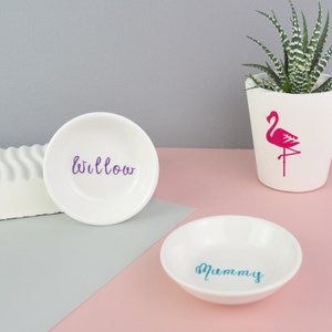 Mini Ring Dish - Handwriting Font