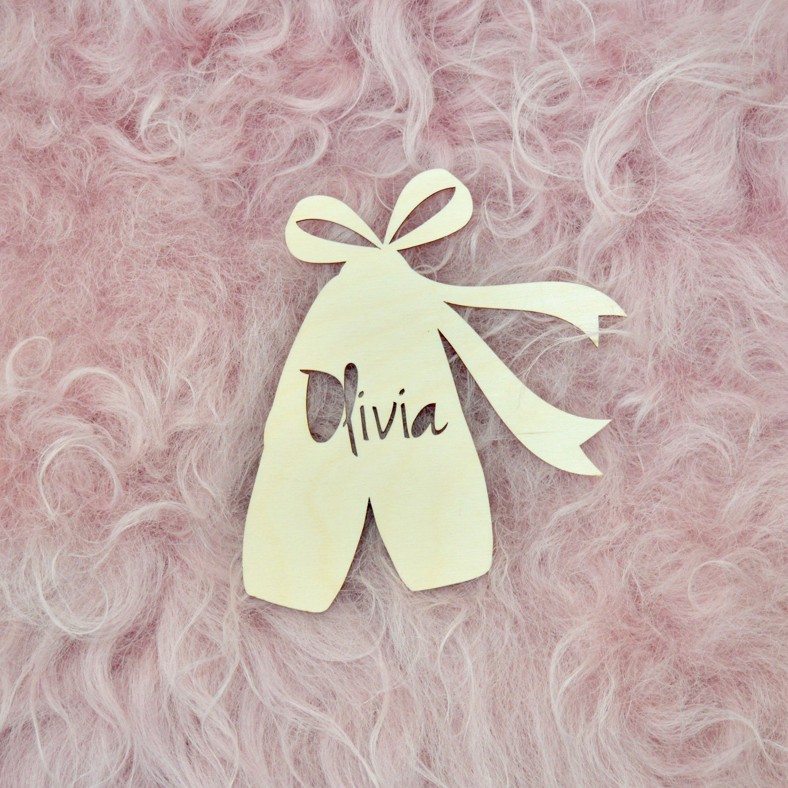 personalised ballerina door sign - ballet shoes - nursery door plaque - wooden name plaque - children's decor - girls room -