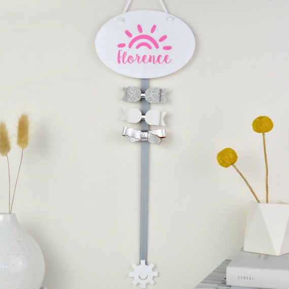 NotaJewelleryBoxLtd Hair Bow Hanger Colourful - Personalised Cloud Hair Bow Holder