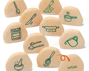 Piedras de proceso de cocina de barro