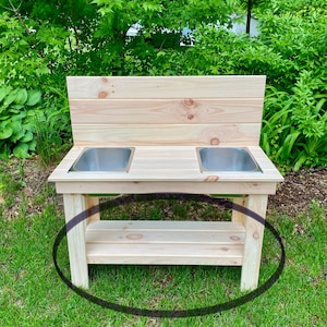 DIY Mud Kitchen - Lower Shelf