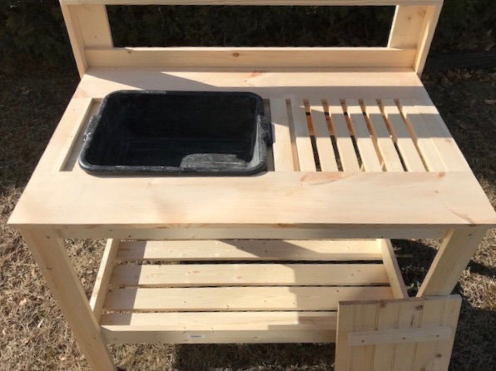 Potting Bench Adult Dual Soil Bins Etsy