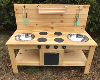Souped Up Double Sink Mud Kitchen