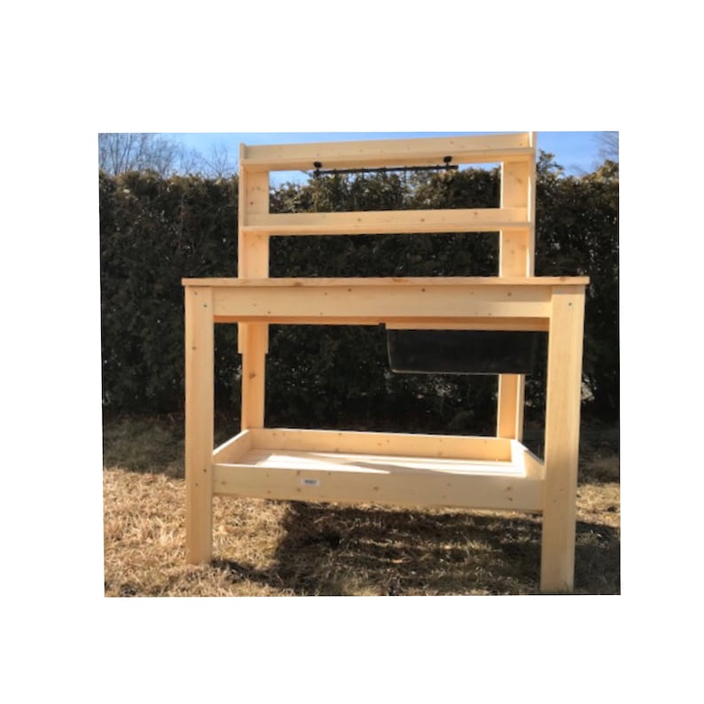 Potting Bench Adult Dual Soil Bins Etsy