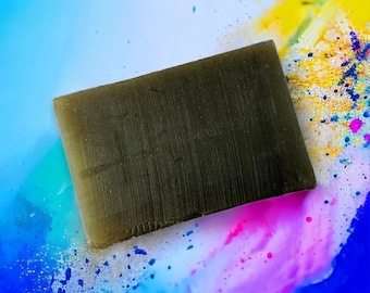 Savon à l'ortie pour l'eczéma, le psoriasis, la peau sèche et sensible. 100 g de savon artisanal. Végétalien, naturel, sans SLS et sans parabènes