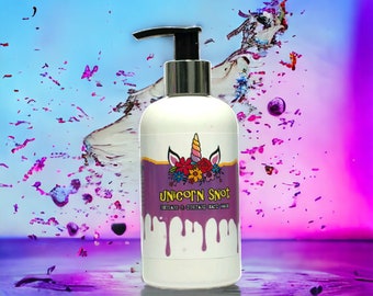 Pink Unicorn Snot Slime  Hand Wash / Clear Bottle / Rhubarb Custard /Organic Hand Wash / Vegan Liquid Soap / SLS & Paraben Free Hand Wash