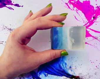 Fleur de pêcher et jasmin Hand Wee Mini Soap Guest 30g Végétalien, naturel, SLS et sans paraben. Berry, Doux, Rouge, Été