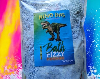 XL Toy Included Fizzy Bath Powder Dino Dig Bubblegum