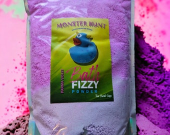 XL Toy Included Fizzy Bath Powder Monster Hunt Parma Violet