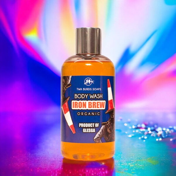 Organic Body Wash / iRON BREW  / Glasgow Gift / Organic Liquid Soap / Vegan Body Wash / Scottish Gag Gift / The Duke of Wellington