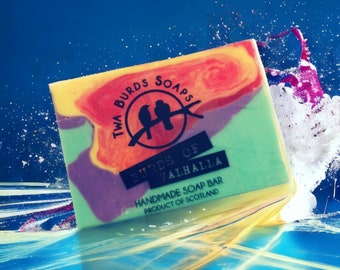 Soap Bar Vegan / Burds of Valhalla / Sandalwood Floral Citrus/ SLS Free Soap / Paraben Free / Vegan Gift / Hand Body Face Soap /
