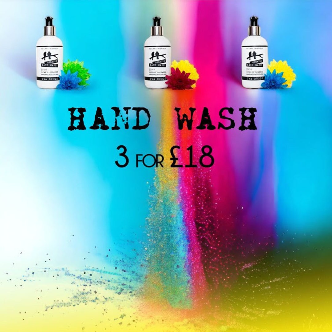 Organic Hand Wash / Special Offer / Vegan Liquid Soap / Vegan Hand Wash