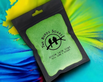 Sels de bain d'Epsom / Citron vert et gingembre / Cadeau de sel de bain / Ensemble cadeau de spa / Faveurs de sel de bain / Bain de spa / Sels d'Epsom / Cadeau fille / Changement de couleur