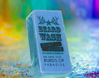 Burds of Paradise Beard Wash Soap 70g Mens Facial Care Beard Hipster Moustache Male Grooming