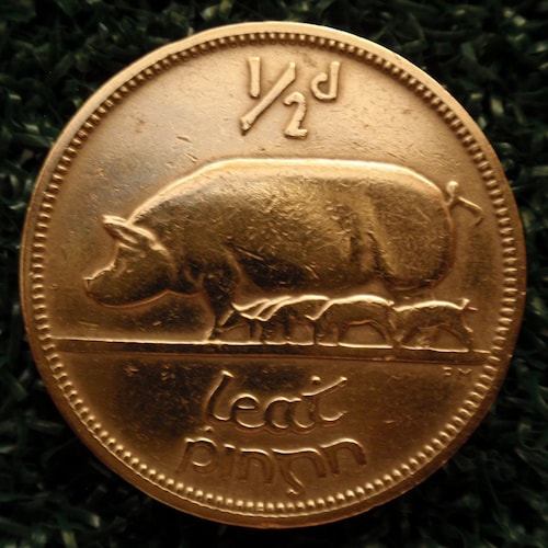 Irish Christmas Gift Stocking Stuffer Half Penny Halfpenny Etsy