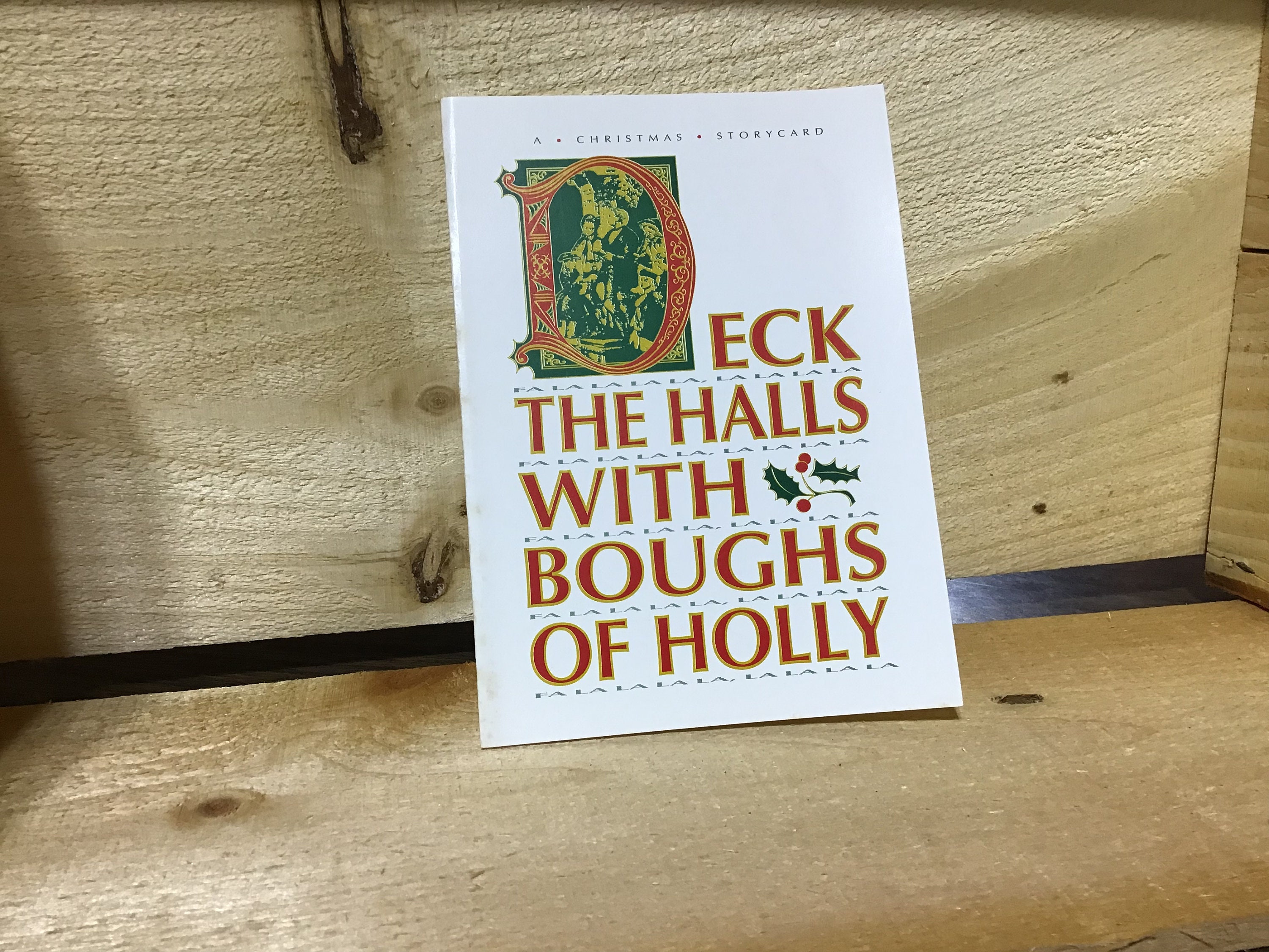 25 Christmas Story Cards - Deck the Halls With Boughs of Holly - Etsy