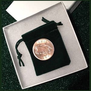 Irish Christmas Gift Stocking Stuffer Half Penny Halfpenny Ha'Penny Coin With FREE Bonus Coin Or Velvet Coin Pouch & Gift Box image 3