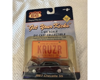 ROUTE 66 Get Your Kicks 1967 Chevelle SS 1/64 Scale Diecast Collectible New