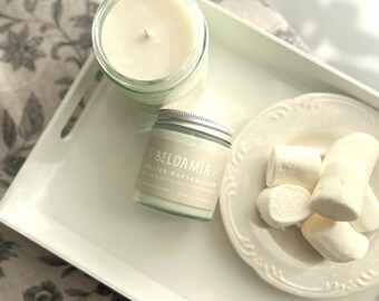 Sojakaars met geroosterde marshmallows