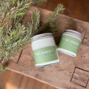 Bougie de soja au sapin blanc