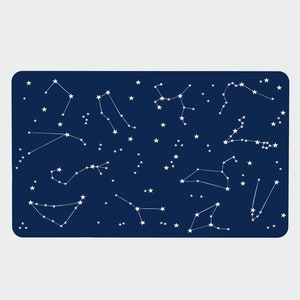 Star Constellation Navy Blue Rug - Space Rug - Space Kids Decor - Astrology