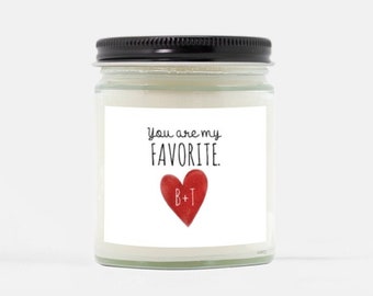 You Are My Favorite Personalized Candle