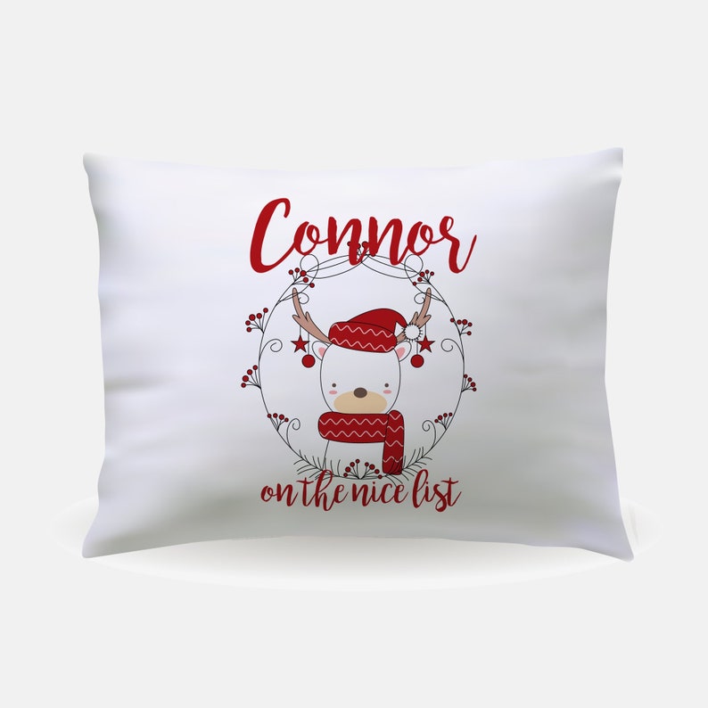 personalized christmas pillowcase