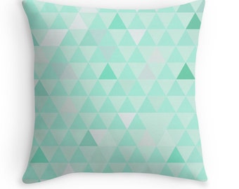 mint pillow covers