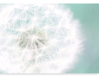 Dandelion Canvas Art Print, Nursery Decor, Bedroom, Living Room, Dreamy Photography