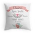 Birth Announcement Pillow - Personalized Baby Pillow - Baby Gift - Girl Nursery Decor -Pink 