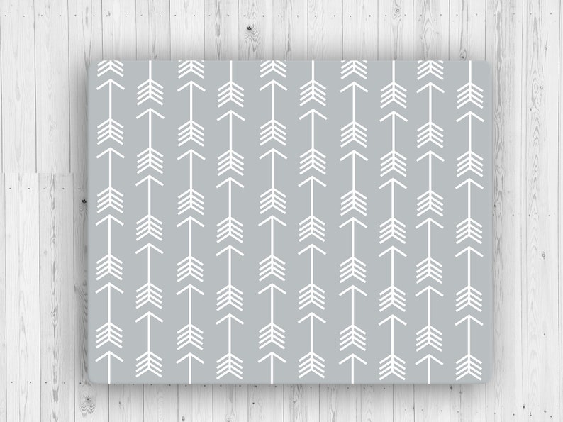 Gray Arrow Rug Nursery Woodland Area Modern Kids Room Decor