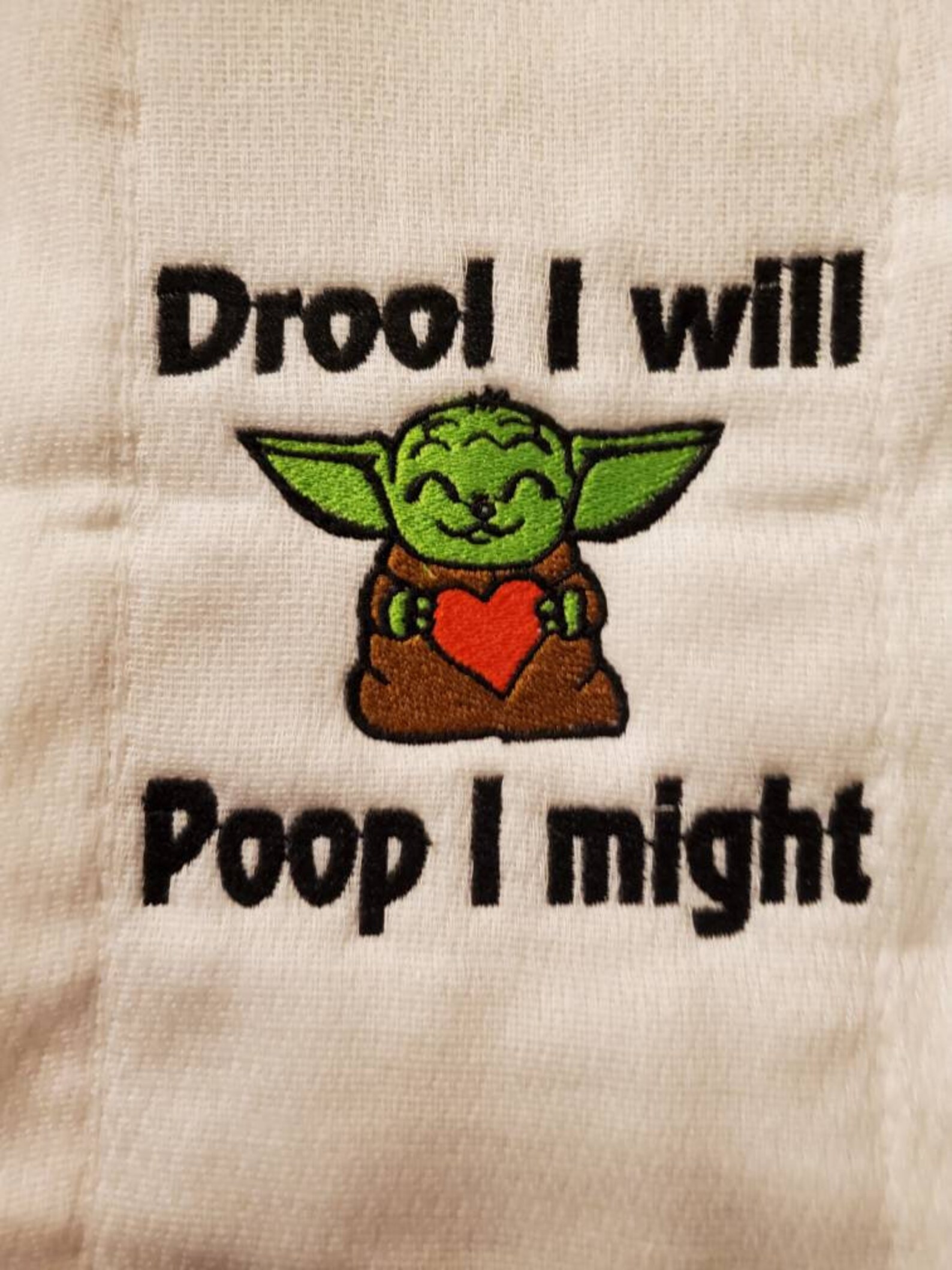 Super Cute Baby Yoda Drool I Will Poop I Might Baby Bib Etsy Ireland