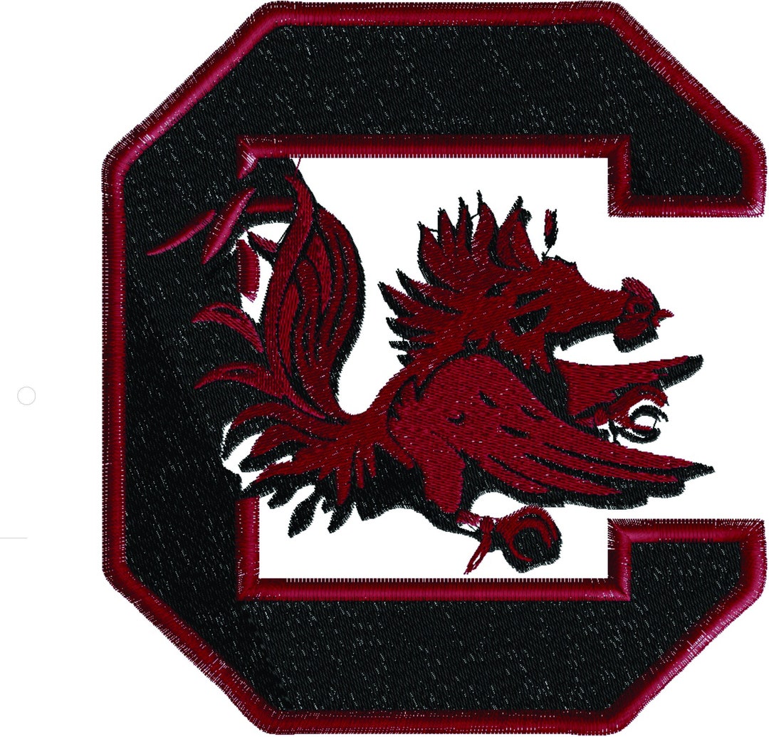 south-carolina-gamecock-embroidery-design-etsy
