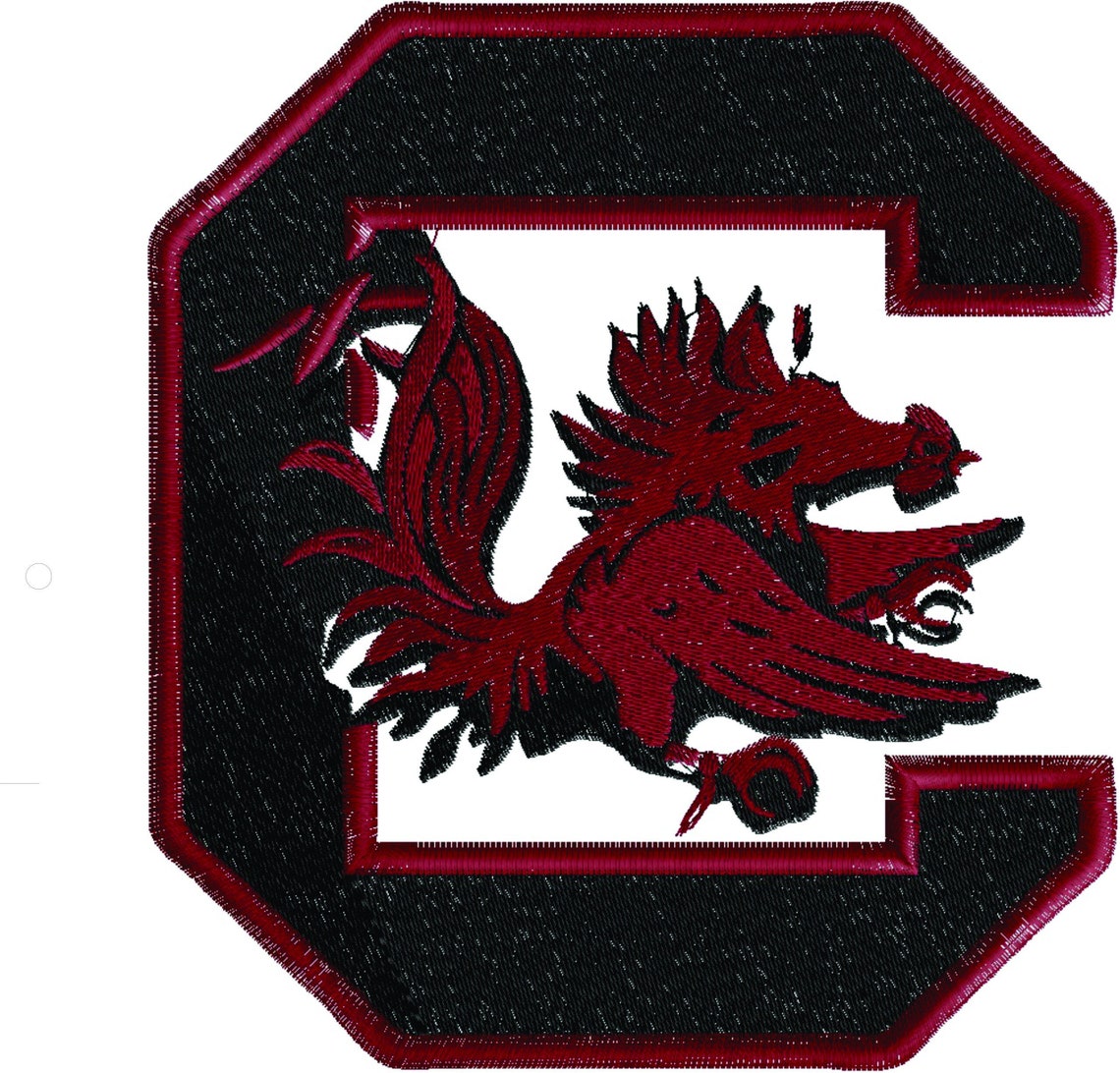 South Carolina Gamecock Embroidery Design. Etsy