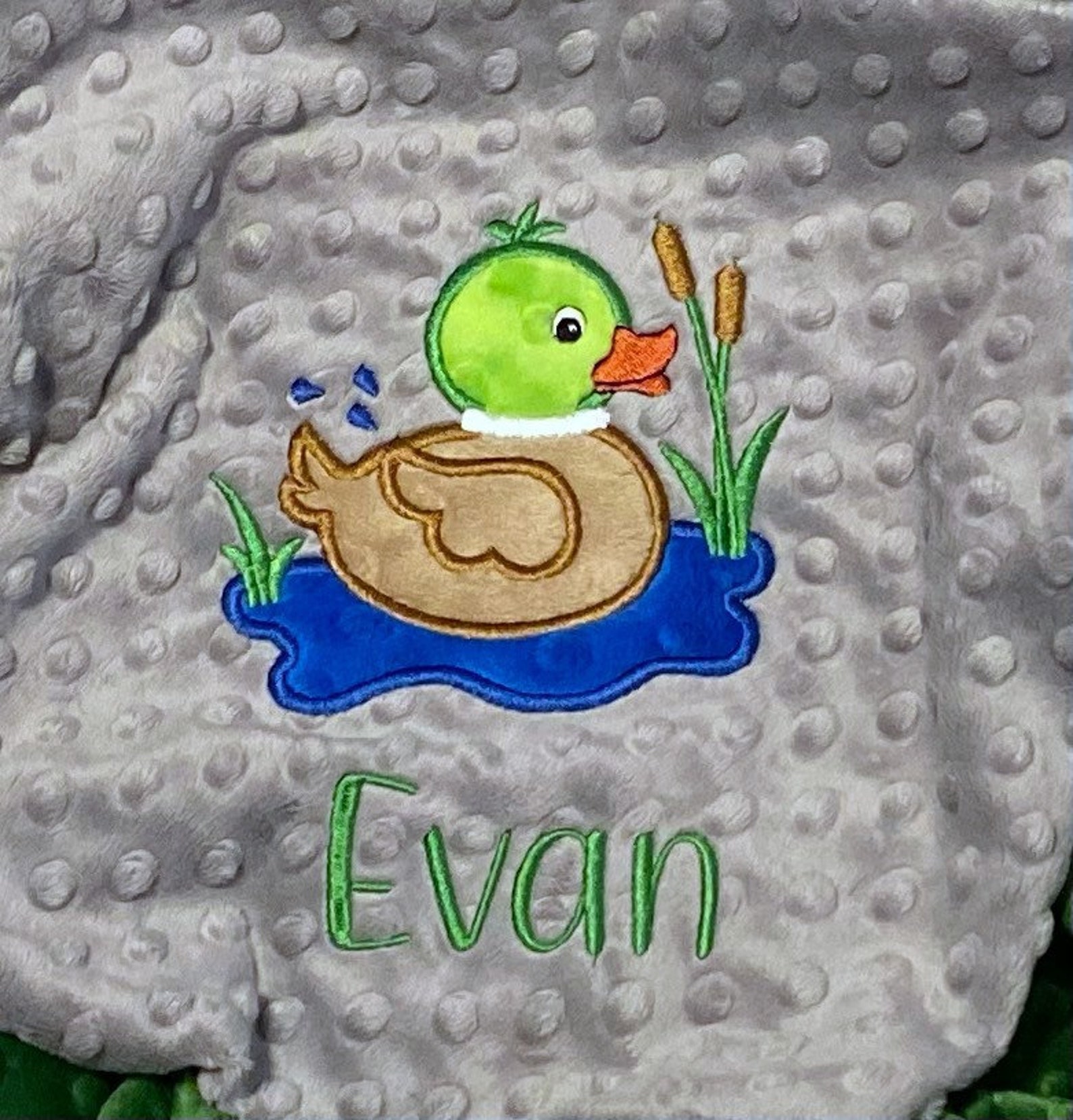 Personalized Duck Baby Blanket Baby Gift Choose Your Etsy