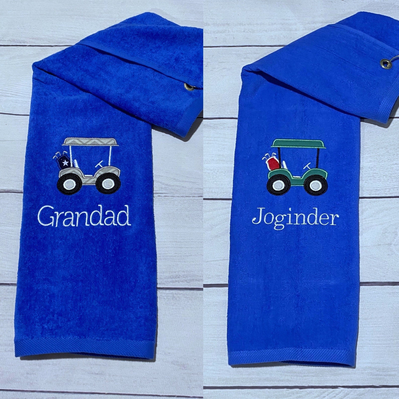Personalized Golf Towelgolf Cart Embroiderychoose Your Etsy