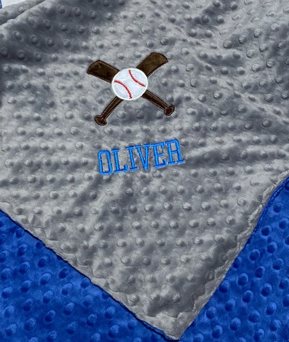 Personalized Baseball Baby Blanket Choose your colors Etsy Italia