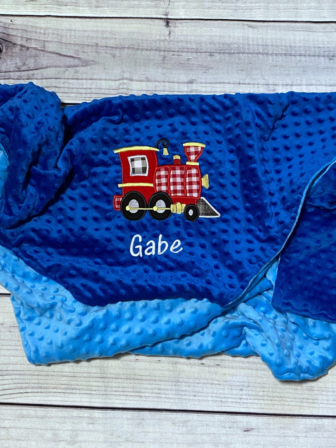 Personalized Train Baby Blanket Handmade Baby Gift Choose Etsy