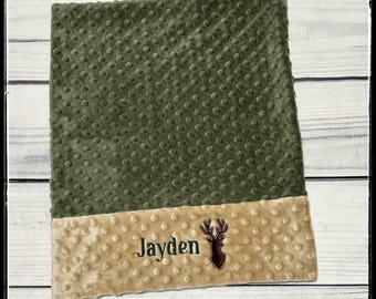Personalized Deer Pillowcase | Embroidered Woodland Animal | Custom Name | Toddler Size | Standard Size