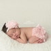 NEWBORN BLOOMER SET, Pink Ruffled Lace Diaper Cover,Lace Bloomer Set and Matching Headband,Newborn Photo Outfit, Many Colors Available,