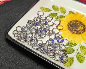 Lilac Fields snag-free Stitch Markers