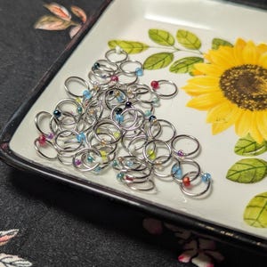 Spring Garden snag-free Stitch Markers