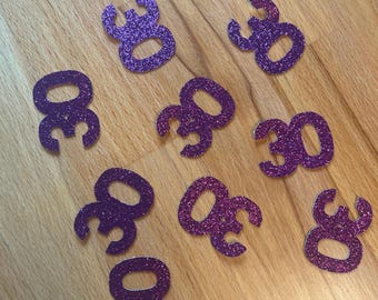 Birthday Party Custom Age Confetti | 30th Birthday | 40th Birthday | 50th Birthday | 21st Birthday